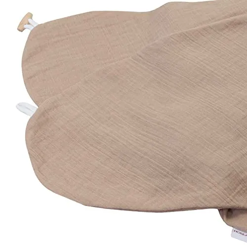 Bezug für Stillkissen Musselin taupe von HOBEA