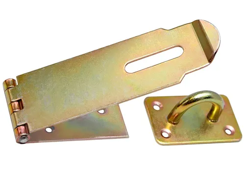 Sicherheitsüberfalle 150/50 Überfallscharnier Überfalle Gelb Riegel Verzinkt