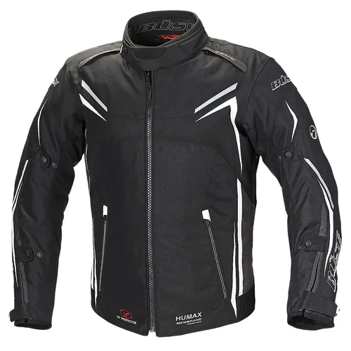 Büse Mugello Motorrad Textiljacke 3XL - Motorradjacke aus strapazierfähigem 600 D Polyester, wasser- und winddicht dank Humax Klimamembran, ideal für Sicherheit und Komfort beim Fahren.