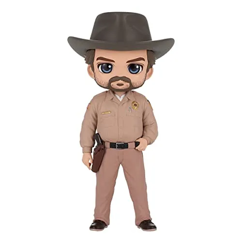 Qposket BANPRESTO Hopper Stranger Things 13 CM - Action- & Spielfiguren, detailgetreue Nachbildung von Hopper aus Stranger Things, perfekt für Sammler und Fans der Serie.