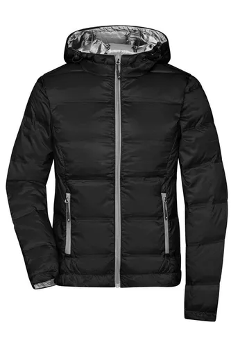 James & Nicholson Daunenjacke Leichte und taillierte Damen Daunenjacke in Glanzoptik JN1151 Softes, leichtes, wind- und wasserabweisendes Material