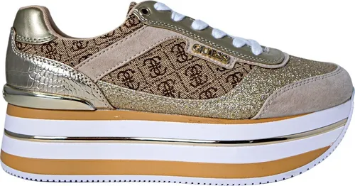 Guess Hansin Platform Sneaker in Beige Braun für Damen – 2 UK - 35 EU - 5 US / Beige Brown