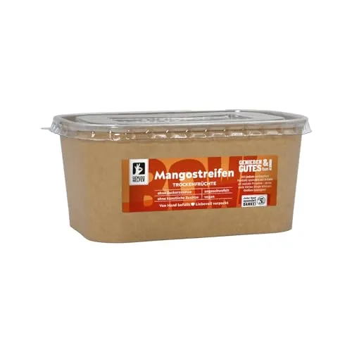 Bremer Gewürzhandel Mango, getrocknet ungeschwefelte Mangostreifen ohne Zuckerzusatz - getrocknete Früchte, Trockenfrüchte, Trockenobst, ungezuckert, dried mango, dried fruit, 400g