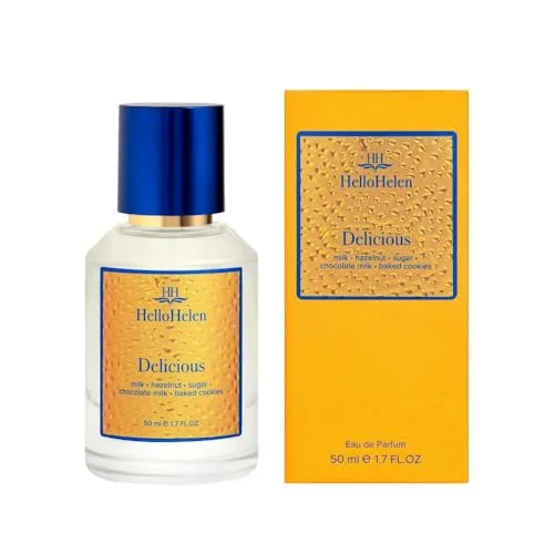 HelloHelen – Delicious,Eau de Parfum 1x 50ml für Damen und Herren diese Parfum sit Unwiderstehliche, Cremig-Nussige Delikatesse, passt für jede Jahrezeit.