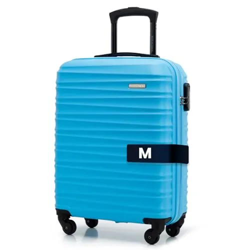 WITTCHEN Reisekoffer Handgepäck Größe S – Blau - Gepäck-Sets: Perfekter Kabinenkoffer für Wochenendreisen, leichtes ABS-Material, 360-Grad-Drehrollen und Zahlenschloss für Sicherheit und Komfort unterwegs.