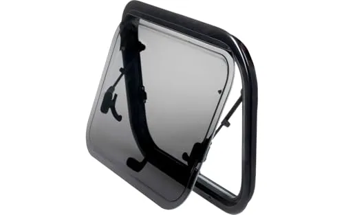 BERGER TrailView Ausstellfenster für Wohnmobil und Wohnwagen | Campervan Fenster Seitenfenster Wohnwagenfenster aufklappbar | Sonnenschutz Sichtschutz | Hochwertiges Camping Zubehör (800 x 450)