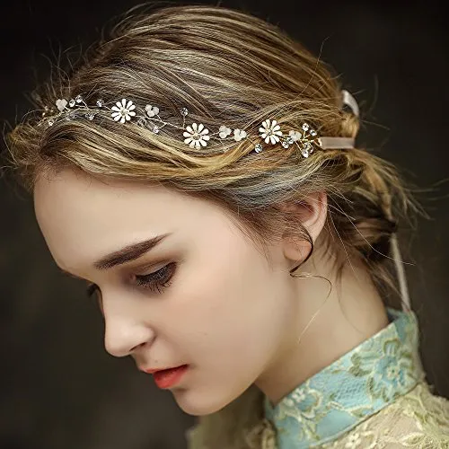 Weinreben Haarkamm Vintage Braut Strass Haarschmuck Haarspangen Hochzeit Perle Blume Haarteile Perlen Kristall Strass Hochzeit Haarschmuck Braut Hochzeit