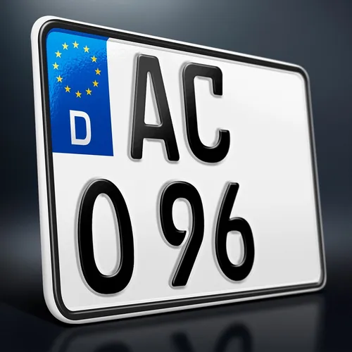 Kennzeichen | 200 x 130 mm | Motorrad | Roller | Leichtkraftrad | verkleinert 1