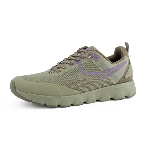 tenhaag Damen Low-Top Sneaker - Atmungsaktive Sportschuhe in HERB - Laufschuhe mit leichtem EVA-Gummi und antimikrobiellem Mesh, ideal für aktive Frauen, die Komfort und Stil suchen.