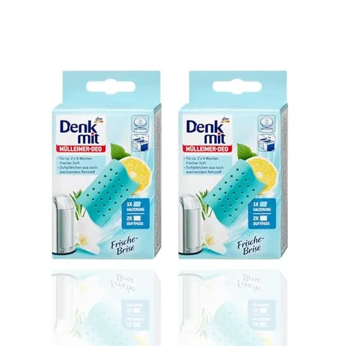 Mülleimer-Deo Frische Brise, 2er Pack, Duftplättchen für 4 Wochen
