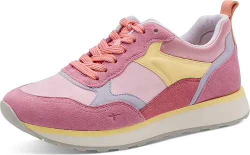 Tamaris Schnürer Damen sportlich grau, EU 40 - Damen-Sneaker mit herausnehmbarer Sohle für optimalen Tragekomfort. Die flache Sohle und der Schnürverschluss bieten stabilen Halt und sind ideal für jeden Anlass.