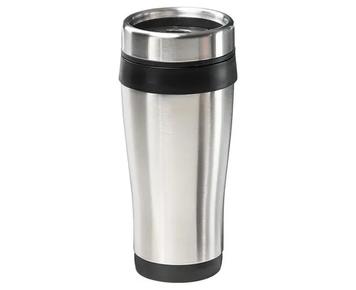 elasto Thermoflasche Allan doppelwandiger Isolierbecher 400 ml aus Edelstahl