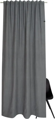 SCHÖNER WOHNEN Kollektion Schlaufenschal, grau - Gardinen aus hochwertigem Baumwollmischgewebe, ideal für stilvolle Fensterdekoration. Maße: 130 cm Breite, 1 cm Höhe. Holen Sie sich 10€ Willkommens-Gutschein bei Newsletter-Anmeldung!