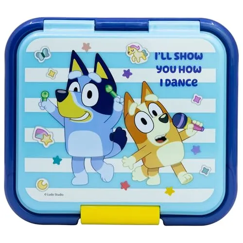 Stor Robuesta Multi-Lunchbox für Kinder mit 3 Fächern von Bluey
