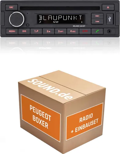 Blaupunkt Milano 200 BT Autoradio Einbaupaket für Peugeot Boxer
