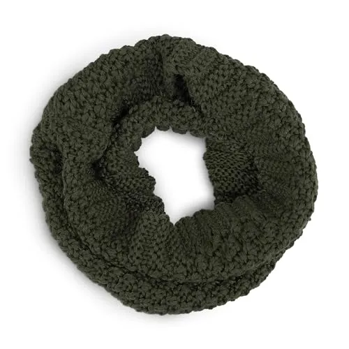 Ehrenkind Schlauchschal Kinder aus 100 % Merinowolle | Grobstrick, Mulesingfrei, Atmungsaktiv & Warm | Nahtloser Loopschal, Halstuch Jungen & Mädchen | Oliv