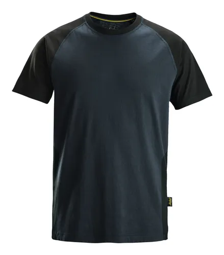 Snickers Workwear T-Shirt 2550, 2-Farben, M, marineblau-schwarz