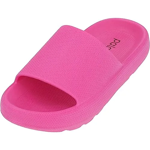 Palado Badeschuhe Damen Tabbris - modische Sandalen - bequeme Pantoletten für Spa, Strand oder Zuhause fuchsia UK4,5 - EU37