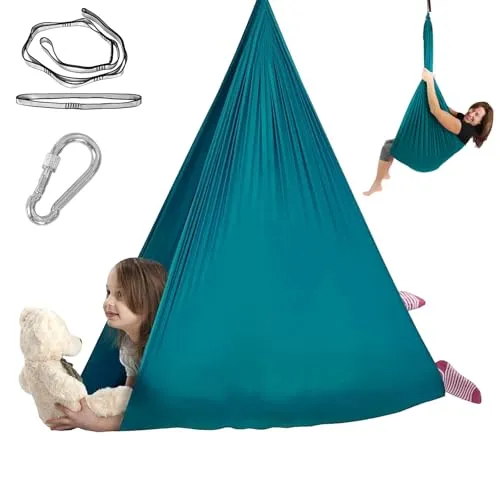 Moshiqgaol 150x280CM Aerial Yogatuch, Yogatuch zum Aufhängen, Yoga Hängematte Hammock Swing 200 Kg Max, Indoor Schaukel, Nestschaukel
