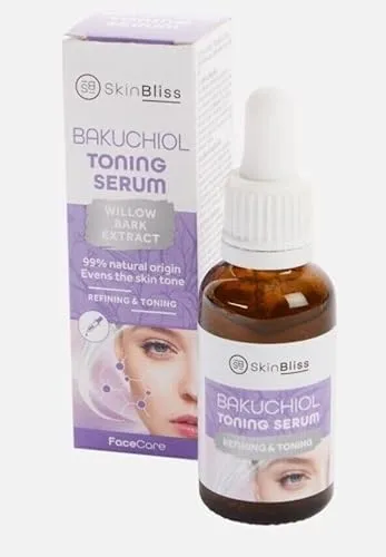 SkinBliss Bakuchiol Toning Serum – Vegan Face Serum mit 99% natürlichen Inhaltsstoffen