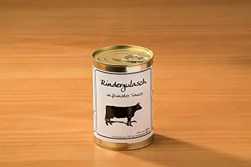 Rindergulasch in feinster Sauce – 400g | Zartes, langsam geschmortes Rindfleisch | Würzig & Aromatisch | Traditionelle Hausmannskost | Hochwertige Qualität von Schinkendiele