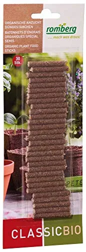 Romberg 10091208 BIO-Anzucht-Düngestäbchen (30 Stk., für Gemüse & Kräuter) - BIO-Anzuchtdünger
