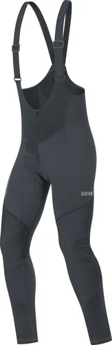GORE WEAR Herren C3 Windstopper® Trägerhose+, Schwarz, M EU - Sportliche Herren Trägerhose mit GORE WINDSTOPPER Technologie, winddicht und atmungsaktiv, ideal für Radfahrer bei jedem Wetter. Inklusive komfortablem Sitzpolster und reflektierenden Elementen für Sicherheit.