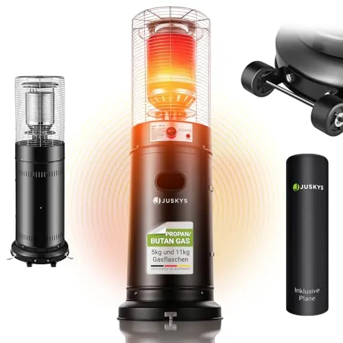 Juskys Outdoor Heizstrahler Cuna in schwarz von Juskys