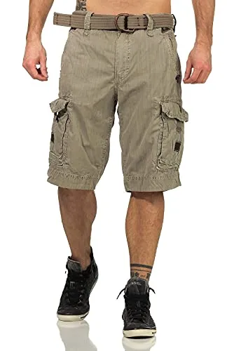 Jet Lag Herren Cargo Shorts Take Off 7 Cement W34 - Lässige Wanderhosen mit geräumigen Seitentaschen für maximalen Komfort, ideal für Outdoor-Aktivitäten und entspannte Tage.