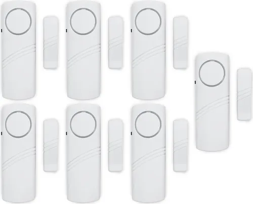 bis 36 Stück Türalarm Fensteralarm Alarmanlage Sirene Alarm Einbruchschutz passend für Fenster Tür 7 Stück 1