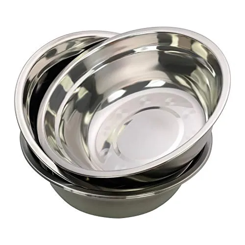 Dehouse 4 Stück Edelstahl Stehlen Rührschüsseln, Rührschüsseln aus Edelstahl