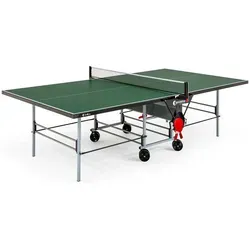SPONETA S 3-46 e SportLine Tischtennis-Tisch, grün - Tischtennisplatte für aktive Freizeitspieler, hochwertig verarbeitet im internationalen Turniermaß und mit 4 schwenkbaren Doppelrädern für einfachen Transport.