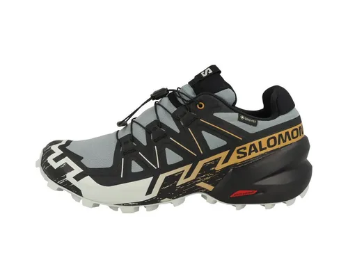 Salomon Herren Speedcross 6 GTX Schuhe (Größe 47, blau) - Laufschuhe für Trailrunning, wasserdicht, mit viel Dämpfung und maximalem Grip für herausragenden Komfort und Sicherheit auf jedem Terrain.