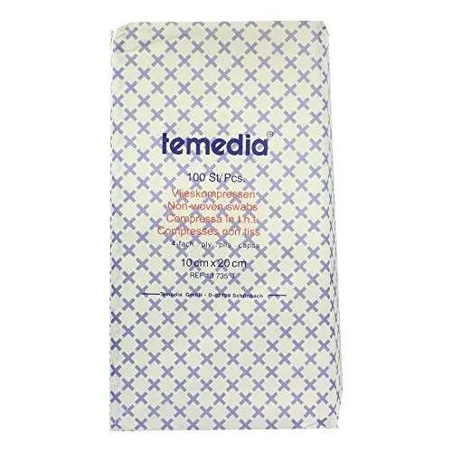 Vlieskompressen 10x20 cm 4x unsteril 100 st