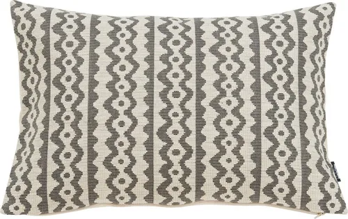 done.® Dekokissen Lidia, Jacquardgewebte Kissenhülle ohne Füllung mit Leinenanteil, 1 Stück