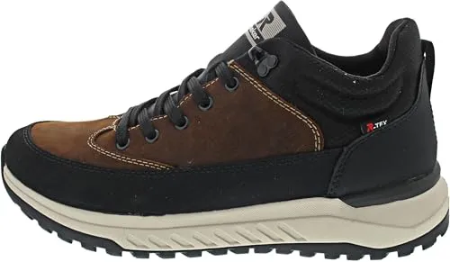 Rieker Herren Stiefel - Wasserabweisend und Bequem, Gr. 46 - Wanderschuhe mit RiekerTEX-Membran für optimalen Nässe- und Kälteschutz, ideal für die kalte Jahreszeit. Hochwertiges Leder, herausnehmbares Fußbett und hoher Tragekomfort.