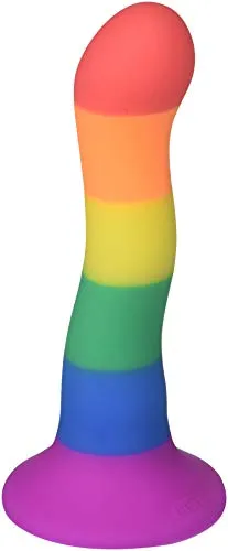 NS Novelties Regenbogen welliger Dildo - Pride Edition, Mehrfarbig,15.2 cm (6