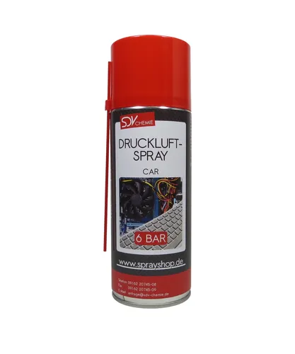 1x DRUCKLUFT SPRAY 400ml  Air Duster  Druckluftreiniger Spray  DRUCK 6 BAR