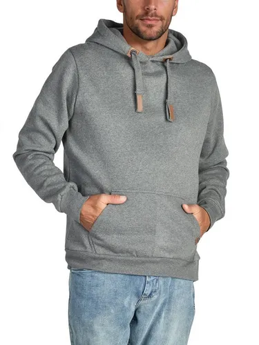 DENIMFY Hoodie Herren Regular Fit 3XL - Grau Melange - Kapuzenpullover für Herren im lässigen Regular Fit, mit praktischer Kängurutasche und justierbarer Kapuze. Aus hochwertigem Baumwoll-Mischgewebe, pflegeleicht und ideal für jede Jahreszeit.