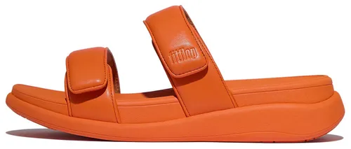 FitFlop F-MODE GO Pantolette Damen, Gr. 36, orange - Wanderschuhe mit dämpfender MICROWOBBLEBOARD Technologie für höchsten Komfort und Unterstützung beim Gehen, ideal für Freizeit und Outdoor-Aktivitäten.