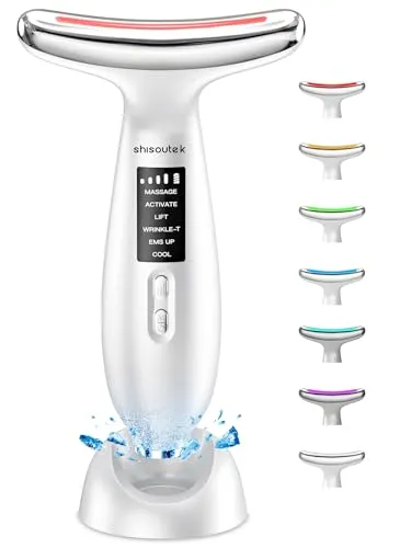 Gesichtsmassagegerät Face: Anti-Falten Beauty Device mit EMS und LED