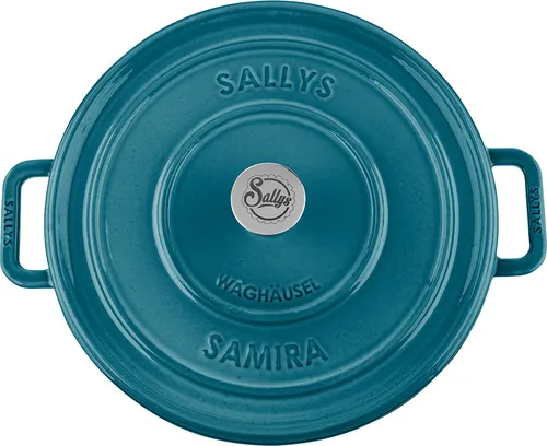 Sallys Gusseisentopf Samira in petrol von Sallys