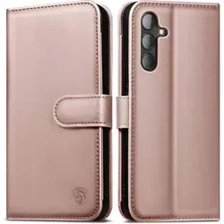 Handyhülle Galaxy S24 Wallet Leder Samsung Galaxy S24 Roségold