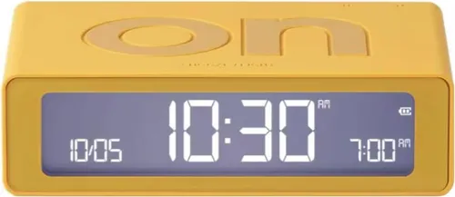 Lexon Flip Mini Reisewecker in grau von Lexon