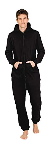Moniz Herren Jumpsuit, Onesie, Overall (XL, Vulcano Black) in schwarz von Moniz