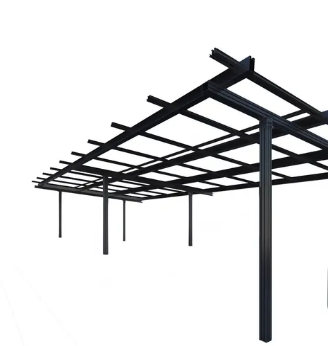 Carport Doppelcarport für 2 Autos - Aluminium 6005-T5, Schwarz - Robuster Doppelcarport aus hochwertigem Aluminium mit einer Breite von 5,96 m und einer Höhe von 2,40 m. Ideal für den sicheren Schutz Ihrer Fahrzeuge. Herstellergarantie 10 Jahre.