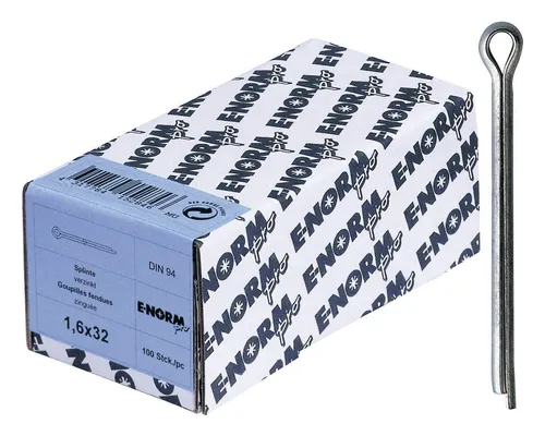 E-NORMpro Splint DIN 94 Stahl galvanisch verzinkt 2 x 40 mm - 100 Stück