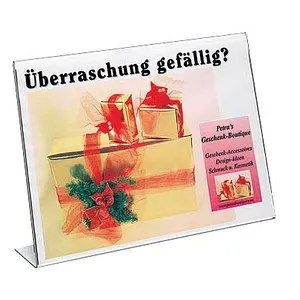 SIGEL Tischaufsteller DIN A4 quer einseitig, 1 St.