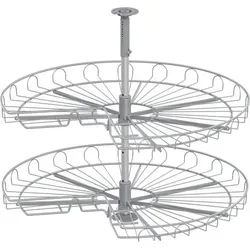 Vauth-Sagel VS Cor Wheel Eckschrank-Drehboden 3/4-Kreis Set 820 mm Silber