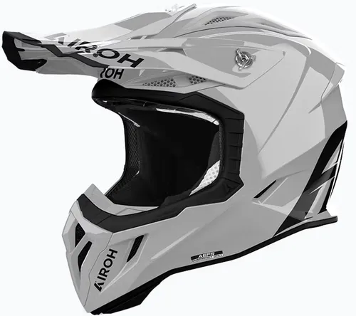 Airoh Aviator Ace 2 Color Motocrosshelm - Grau - S - Motorradhelm mit doppelter Composite Carbon-Schale, innovativem Belüftungssystem und Bluetooth-Fähigkeit. Ideal für Zweiradliebhaber und jede Art von Abenteuer.